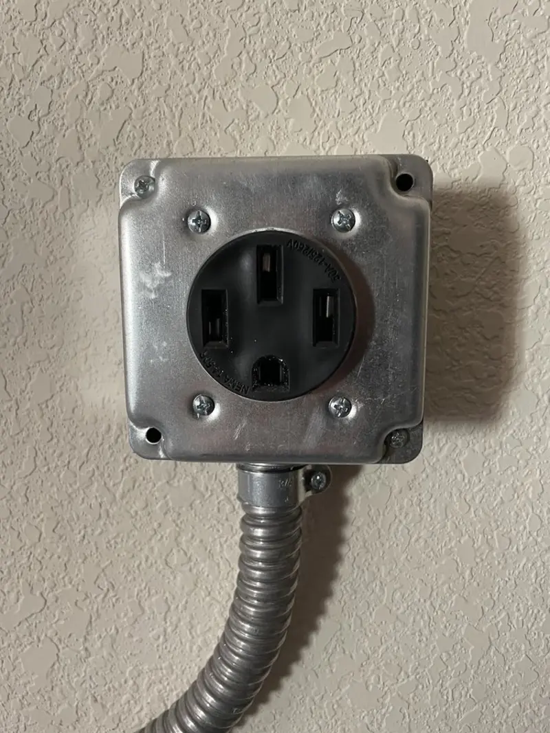 NEMA 14-50 outlet installed for Smart Home Electrical in Homewood